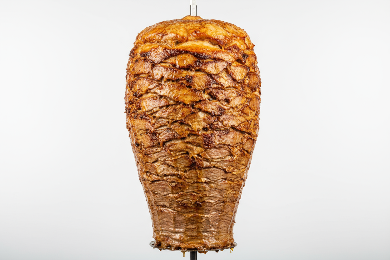 Un rollo de shawarma