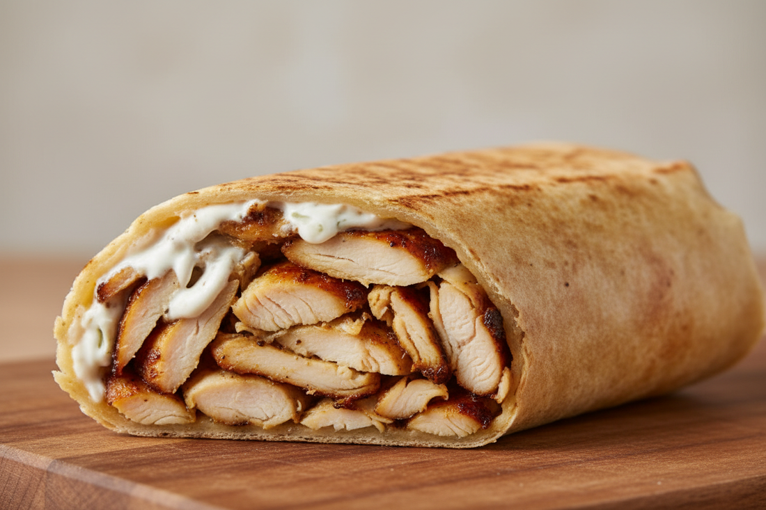Receta de Shawarma de Pollo al Estilo Libanés o Sirio